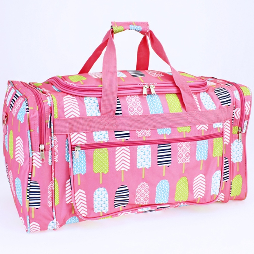 Popsicle 21" Large Duffle Bag Travel Luggage Pink